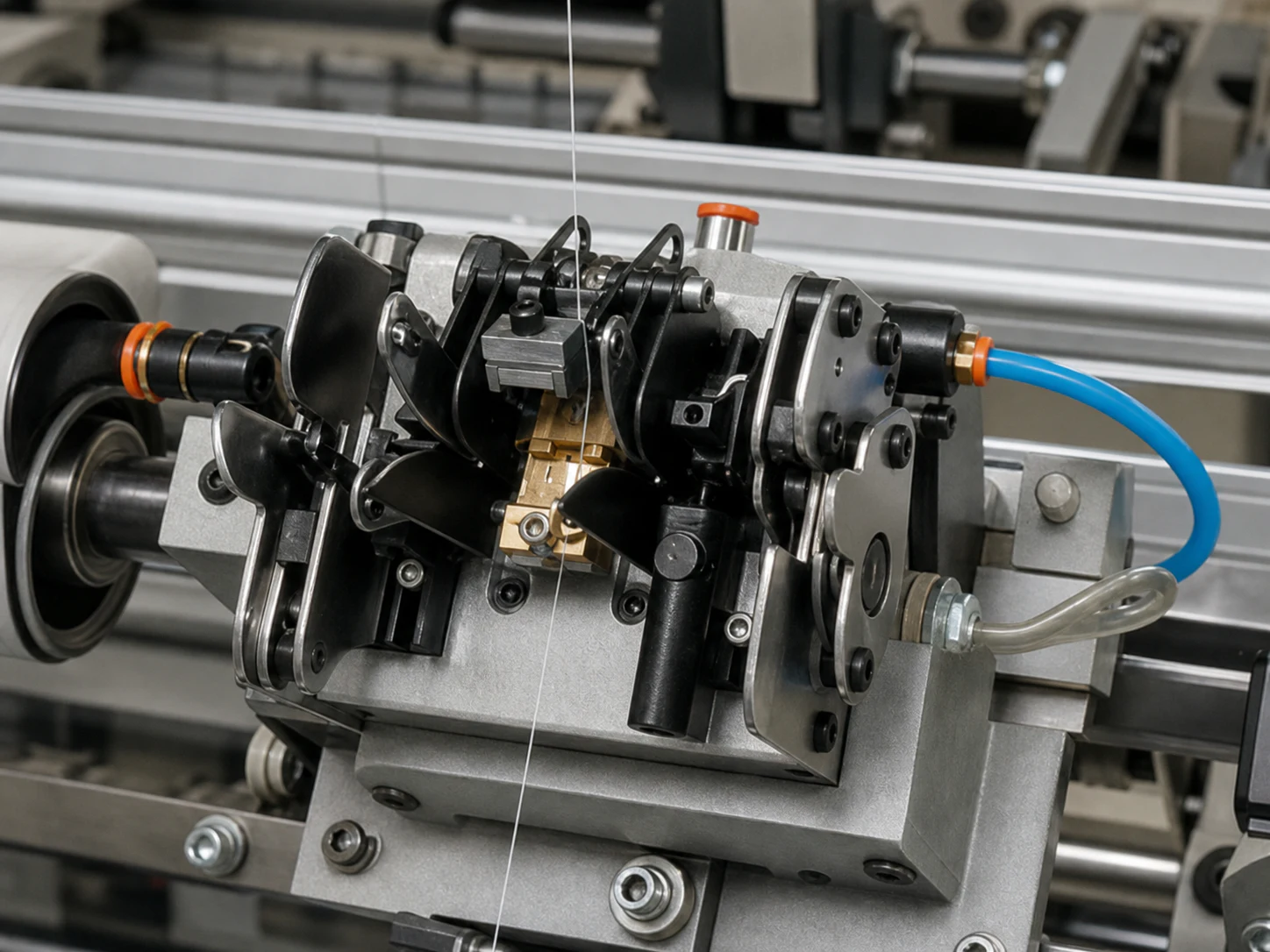 590 pneumatic yarn splicer installed on a winding machine
