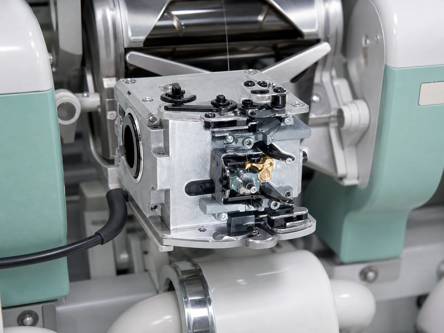 895 pneumatic yarn splicer installed on an Eco Pulsar winding unit
